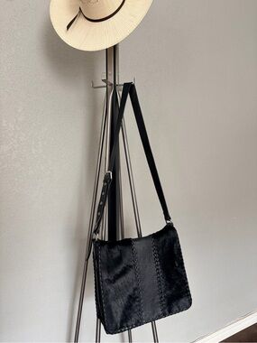 NWT Aqua Madonna Cowhide Leather Shoulder Bag with Adjustable Strap
